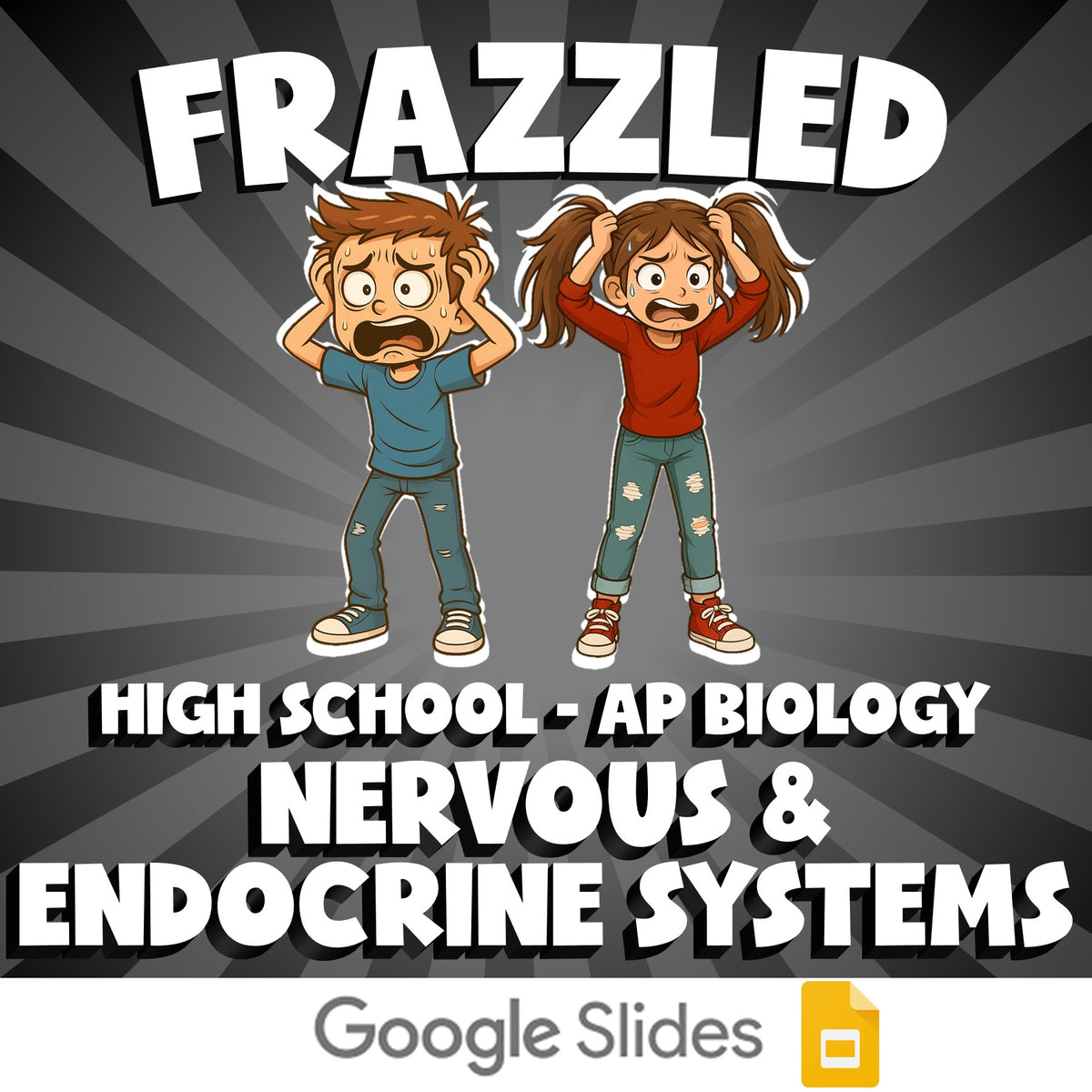 Nervous & Endocrine Systems FRAZZLED Science Game - No Prep AP Biology Review