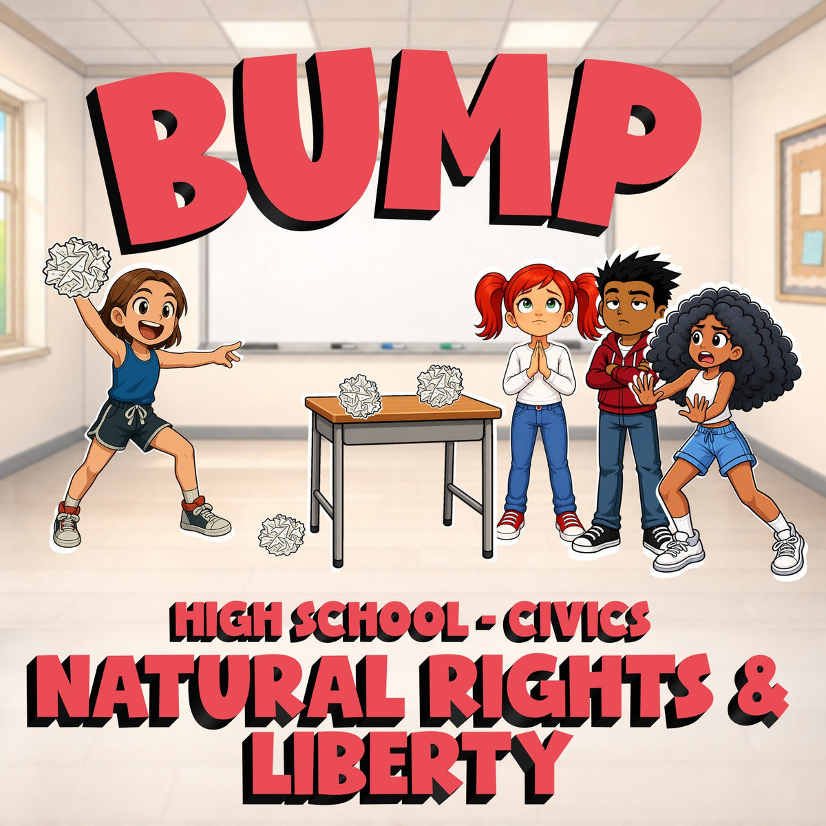 Natural Rights & Liberty BUMP Civics Game - No Prep Review Activity