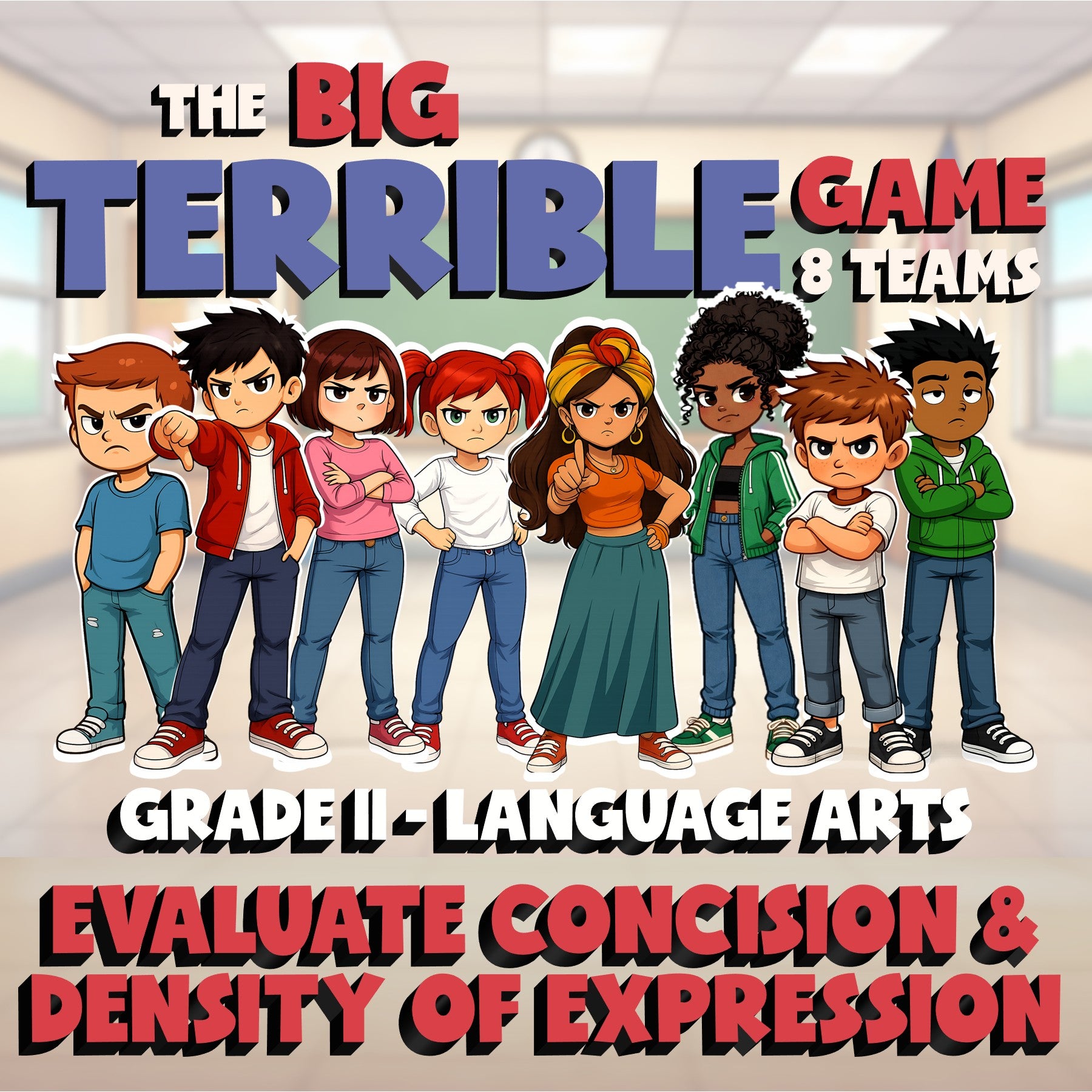 Evaluate Concision & Density of Expression BIG TERRIBLE GAME - Grade 11 ELA