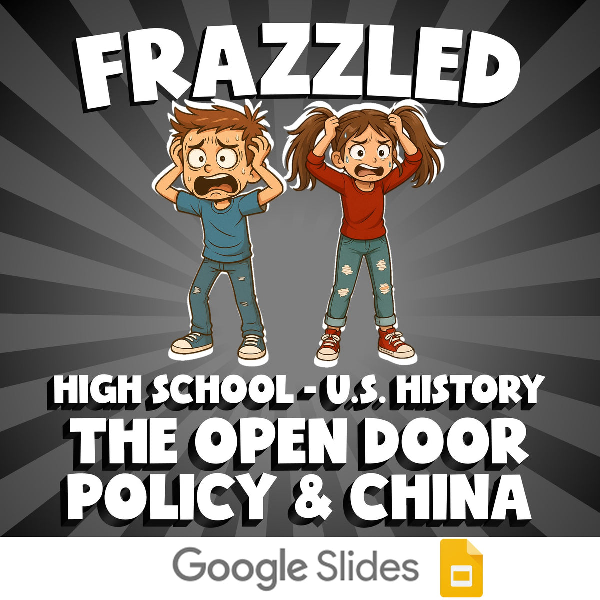 The Open Door Policy & China FRAZZLED U.S. History Game - No Prep Review
