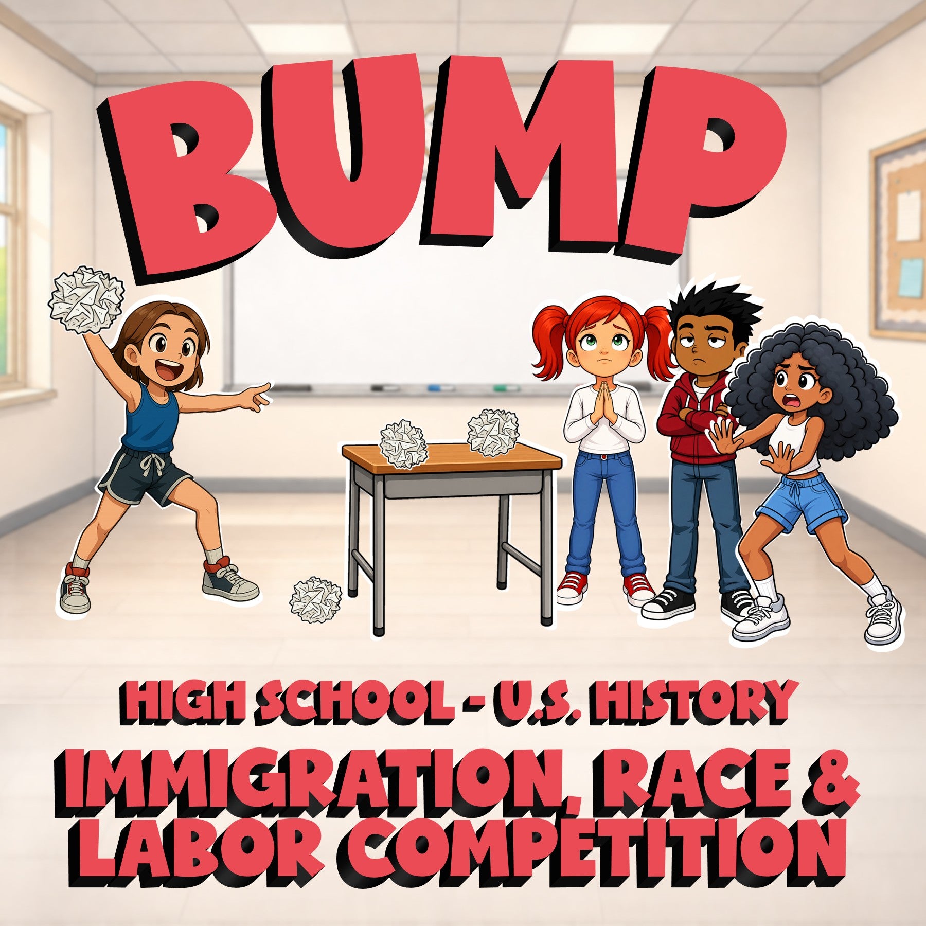 Immigration, Race & Labor Competition BUMP U.S. History Game - No Prep Review