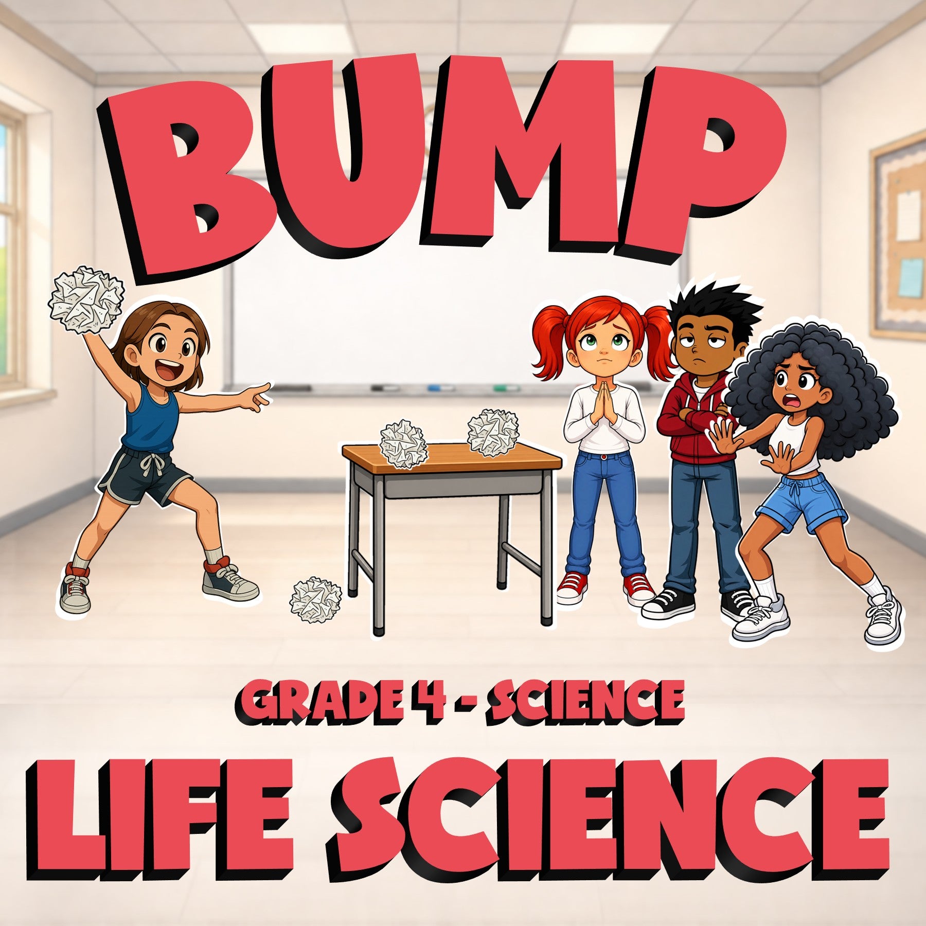 Life Science BUMP Science Game - No Prep Grade 4 Review Activity