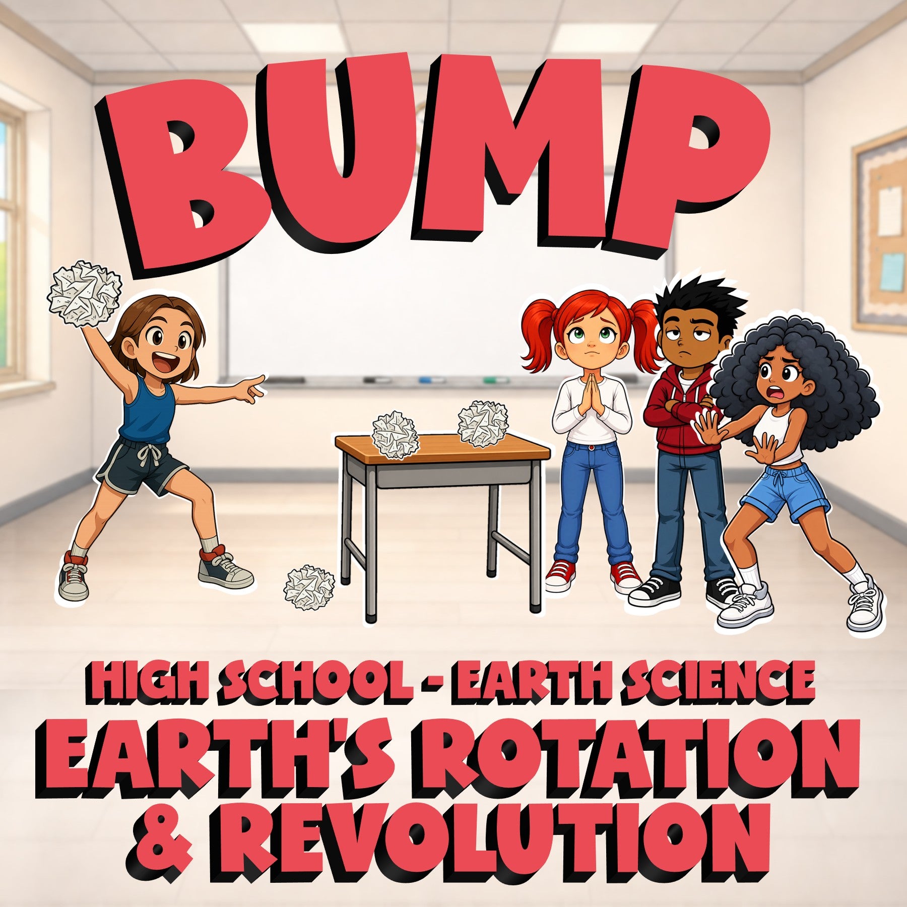 Earth’s Rotation & Revolution BUMP Game - No Prep Earth Science Review Activity