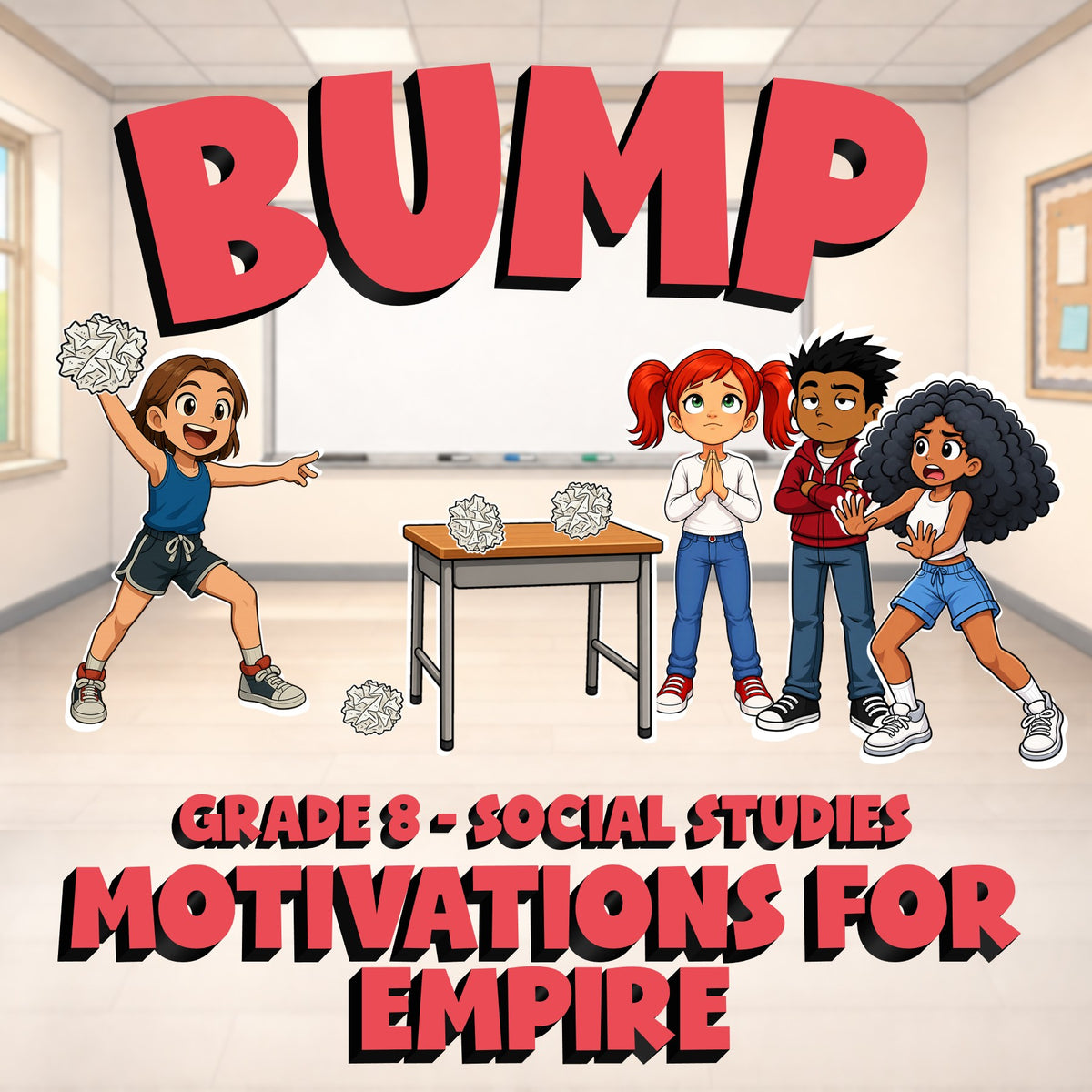 Motivations for Empire BUMP Socials Game - No Prep Grade 8 Review Activity