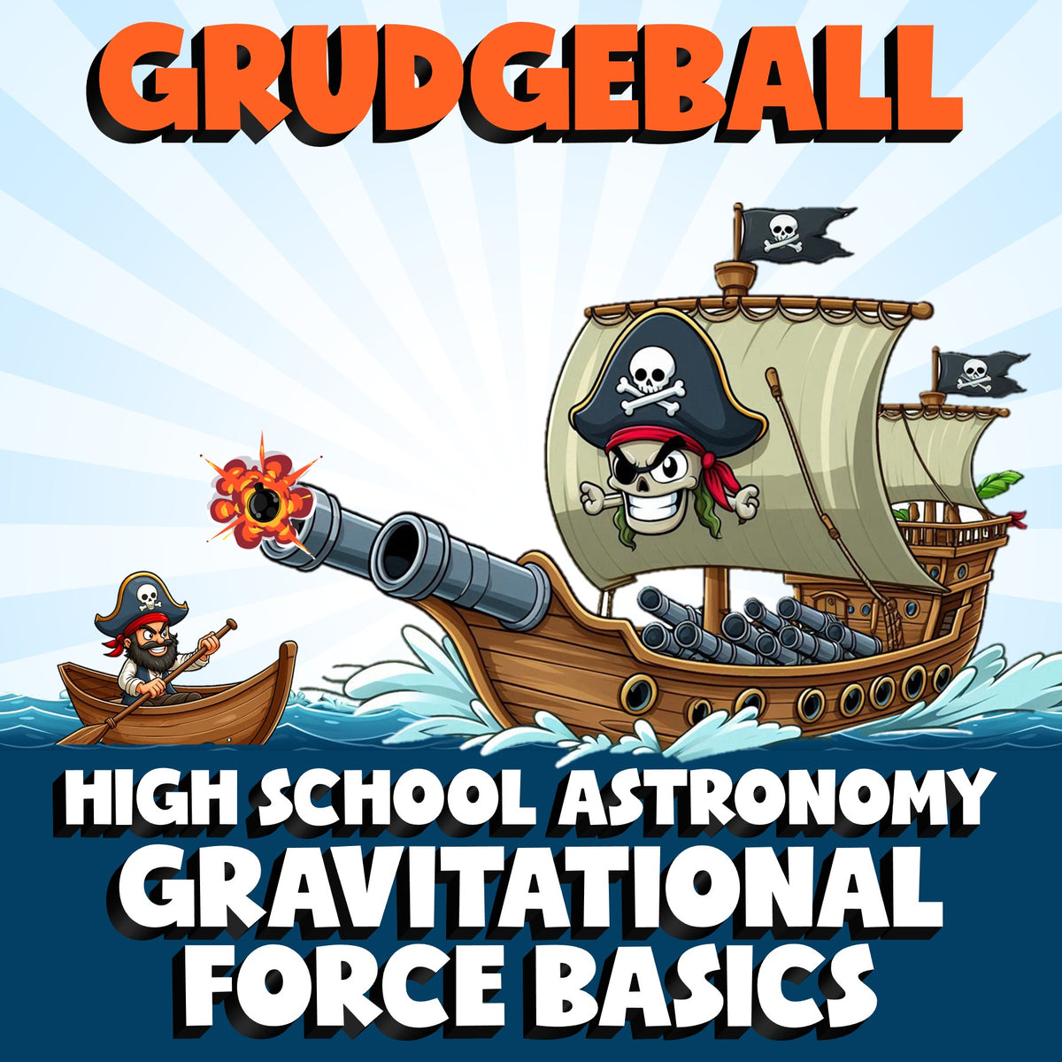 Gravitational Force Basics GRUDGEBALL Science Game - No Prep Astronomy Review