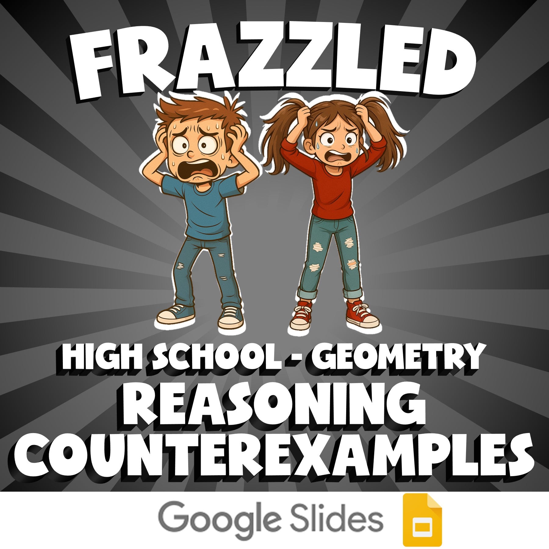 Reasoning Counterexamples FRAZZLED Math Game - No Prep Geometry Review Activity