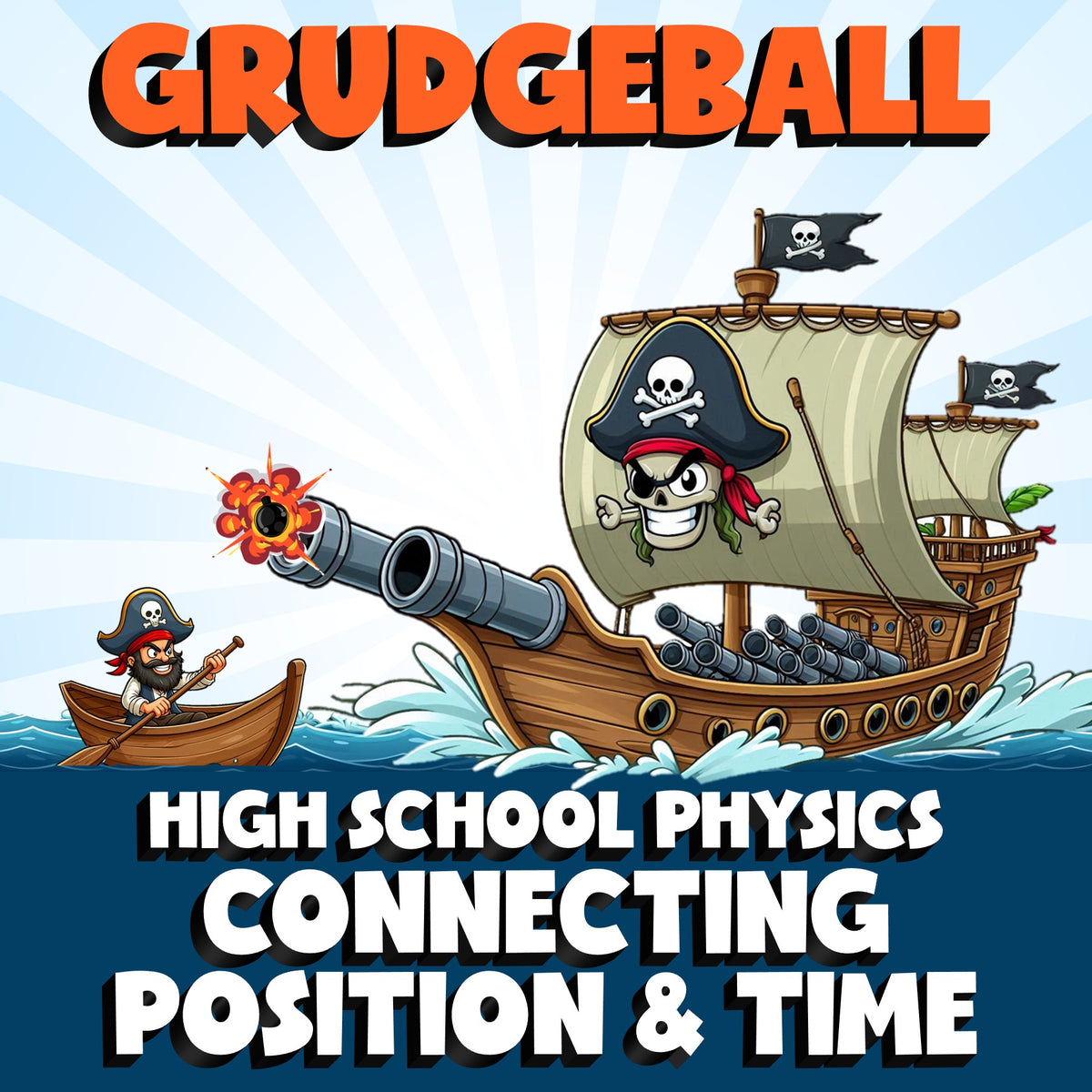 Connecting Position & Time GRUDGEBALL Science Game - No Prep Physics Review
