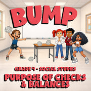 Purpose of Checks & Balances BUMP Socials Game - No Prep Grade 4 Review Activity