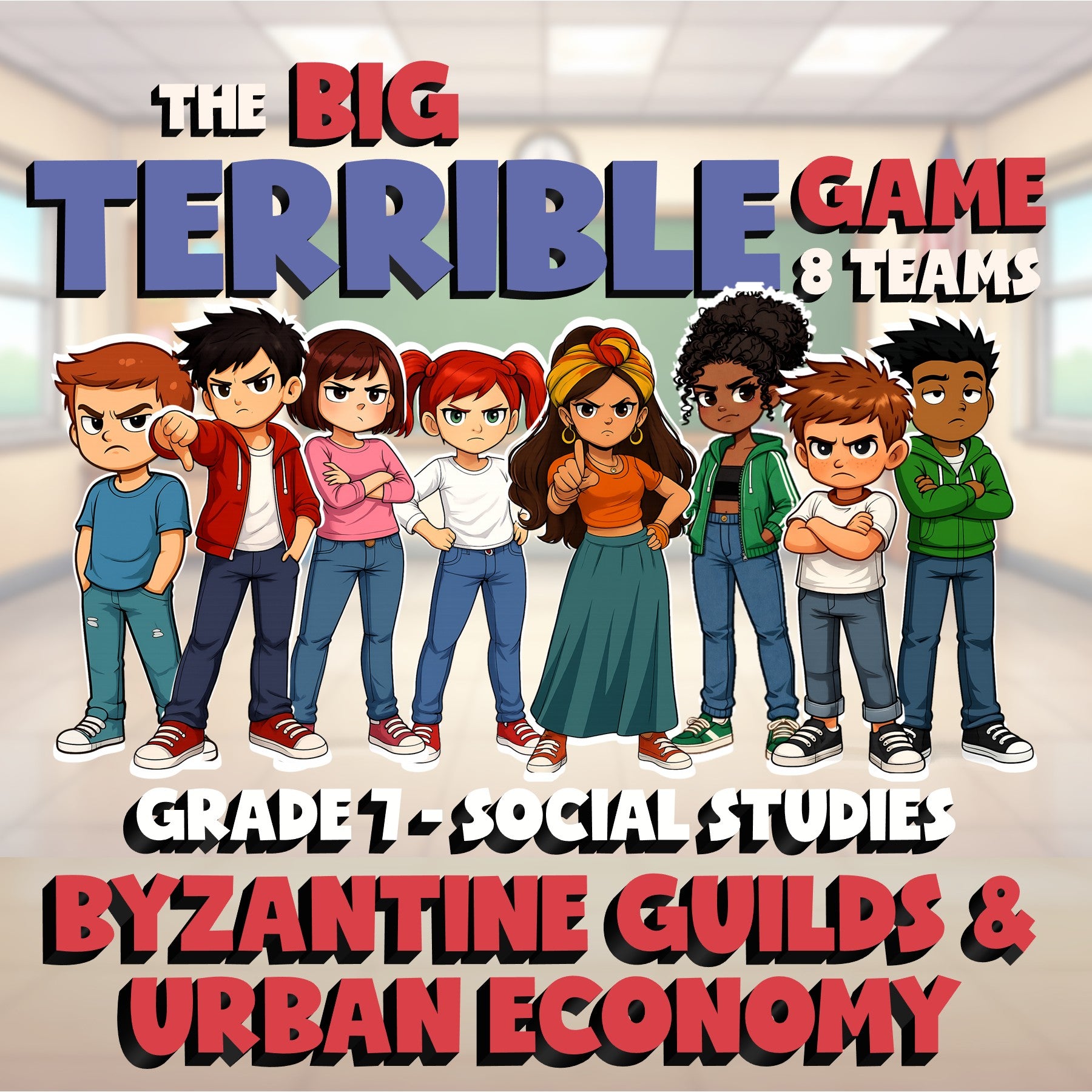 Byzantine Guilds & Urban Economy BIG TERRIBLE GAME - Grade 7 Socials Review
