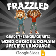 Word Choice & Domain Specific Language FRAZZLED ELA Game - No Prep Grade 7