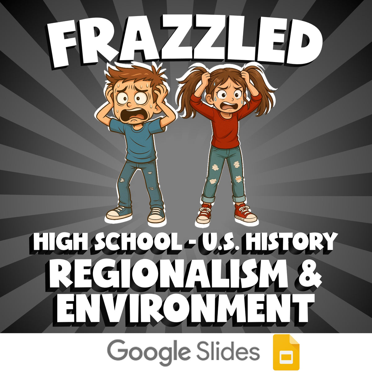 Regionalism & Environment FRAZZLED U.S. History Game - No Prep Review Activity