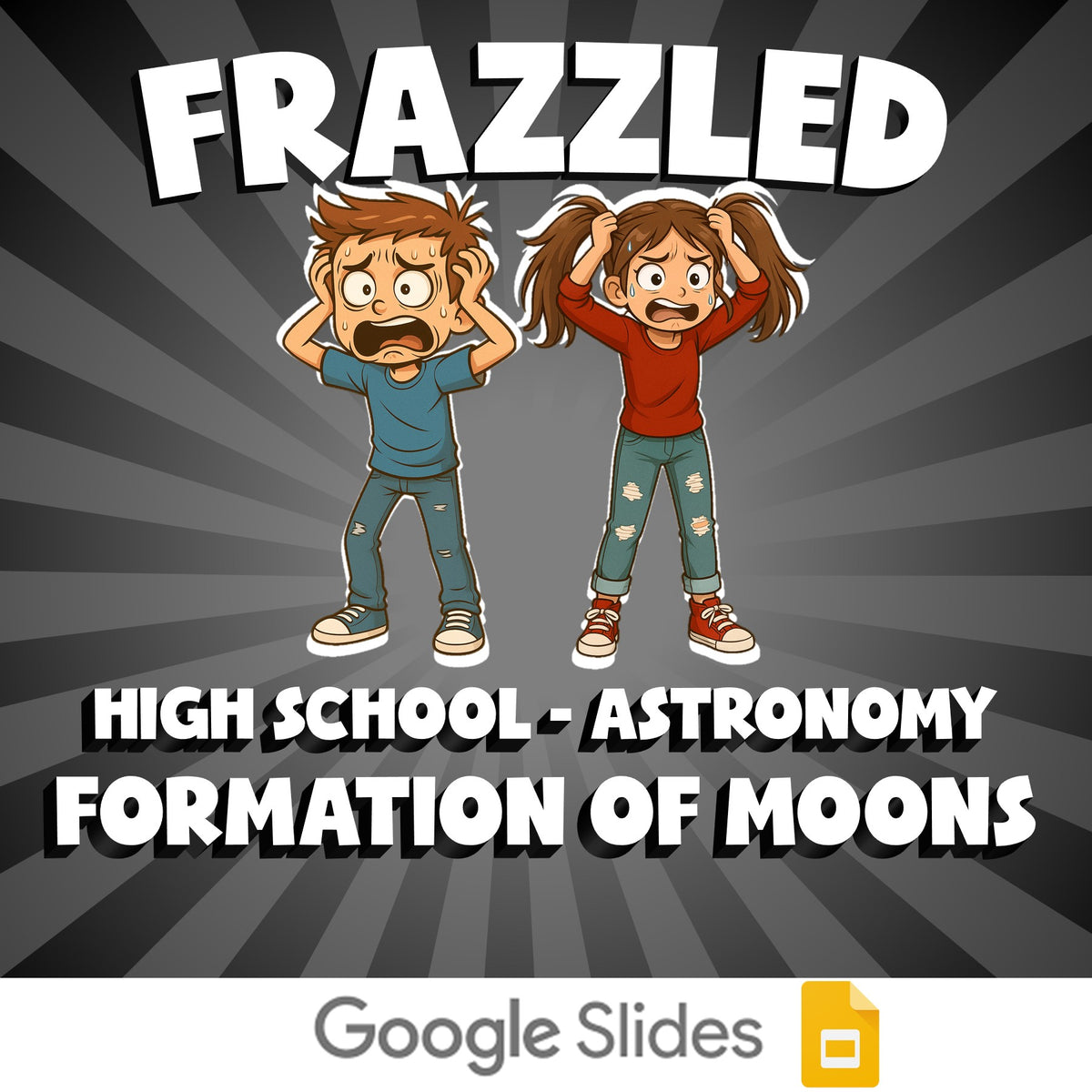 Formation of Moons FRAZZLED Science Game - No Prep Astronomy Review Activity