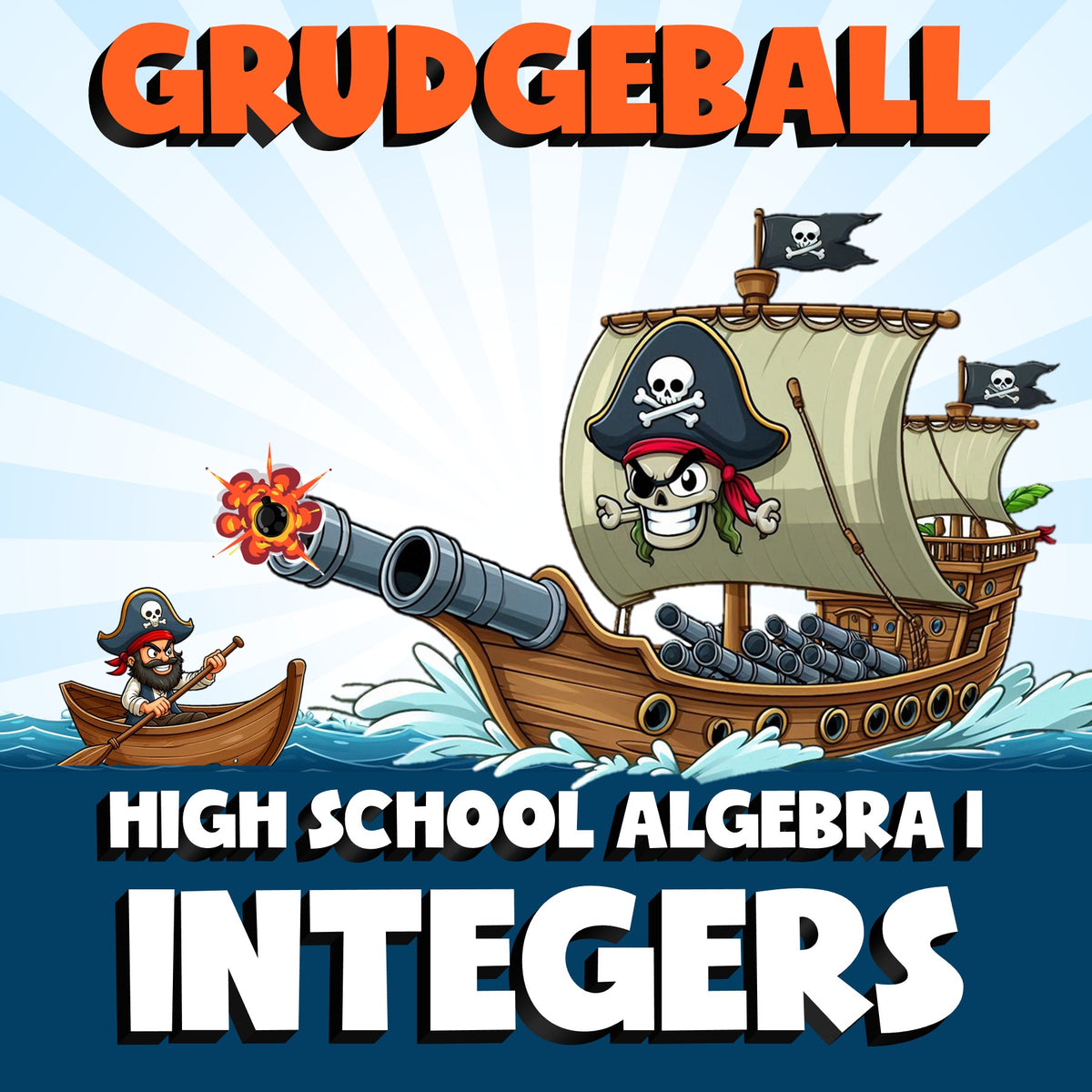 Integers GRUDGEBALL Math Game - No Prep Algebra 1 Review Activity