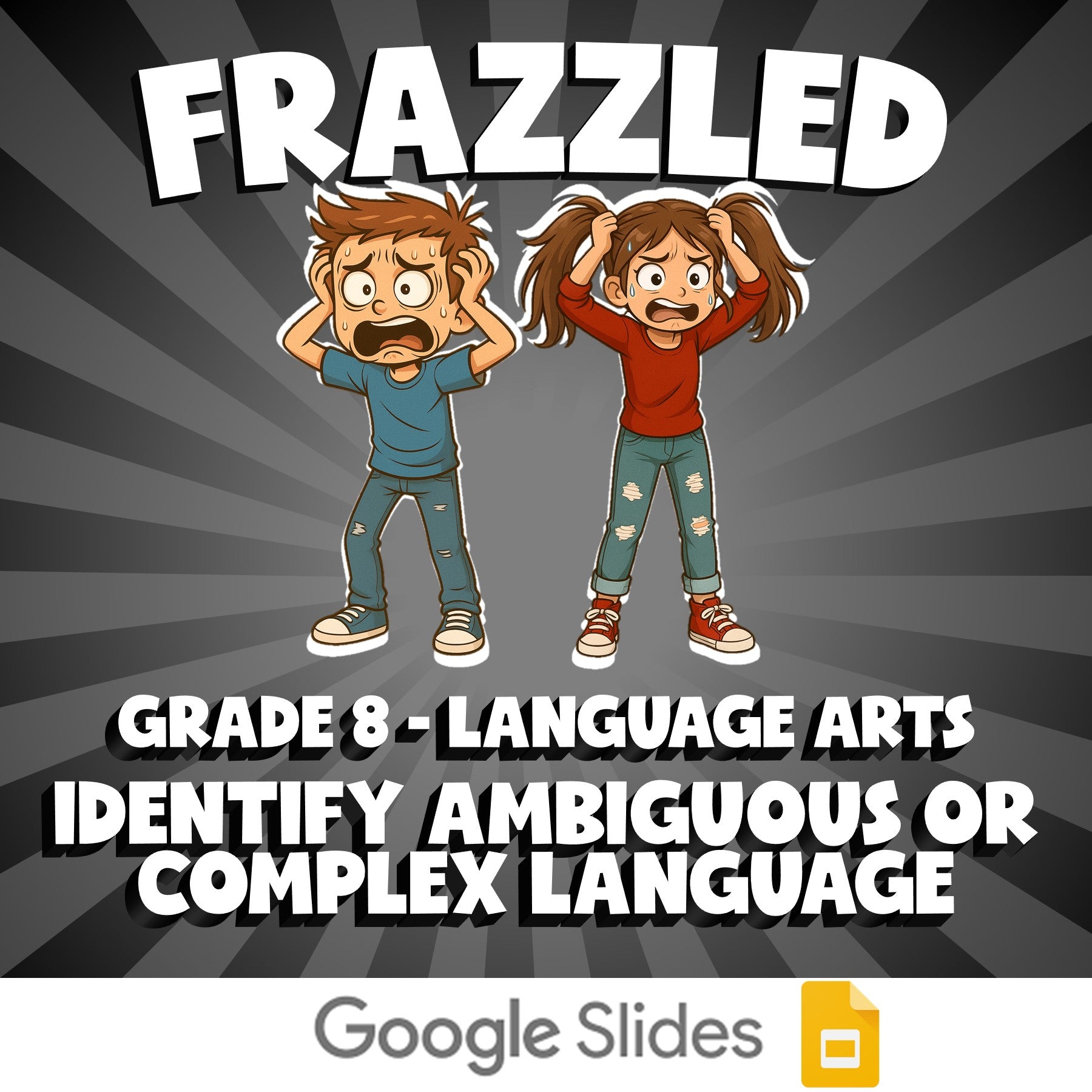 Identify Ambiguous or Complex Language FRAZZLED ELA Game - No Prep Grade 8