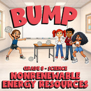 Nonrenewable Energy Resources BUMP Science Game - No Prep Grade 8 Review