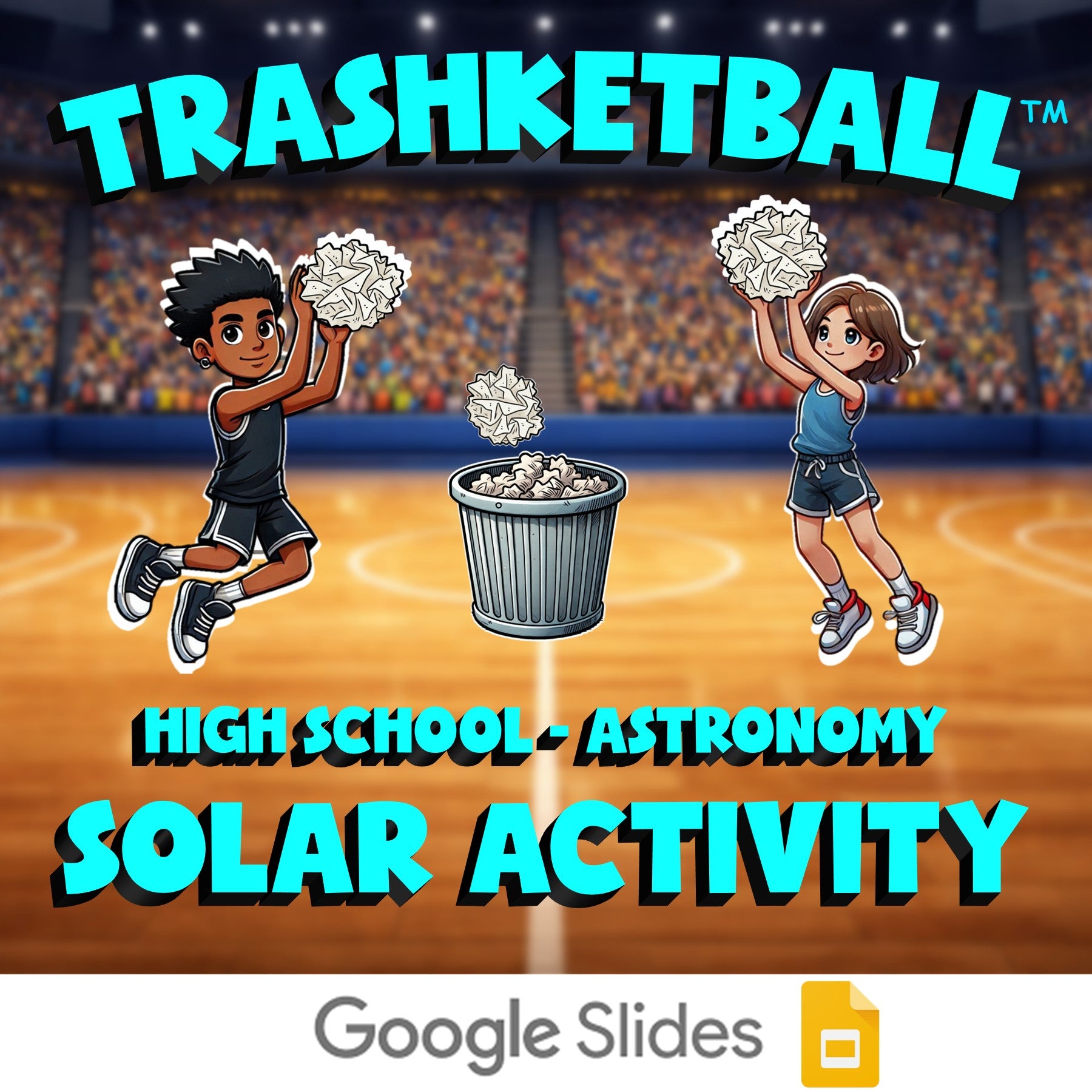 Solar Activity TRASHKETBALL Science Game - No Prep Astronomy Review Activity