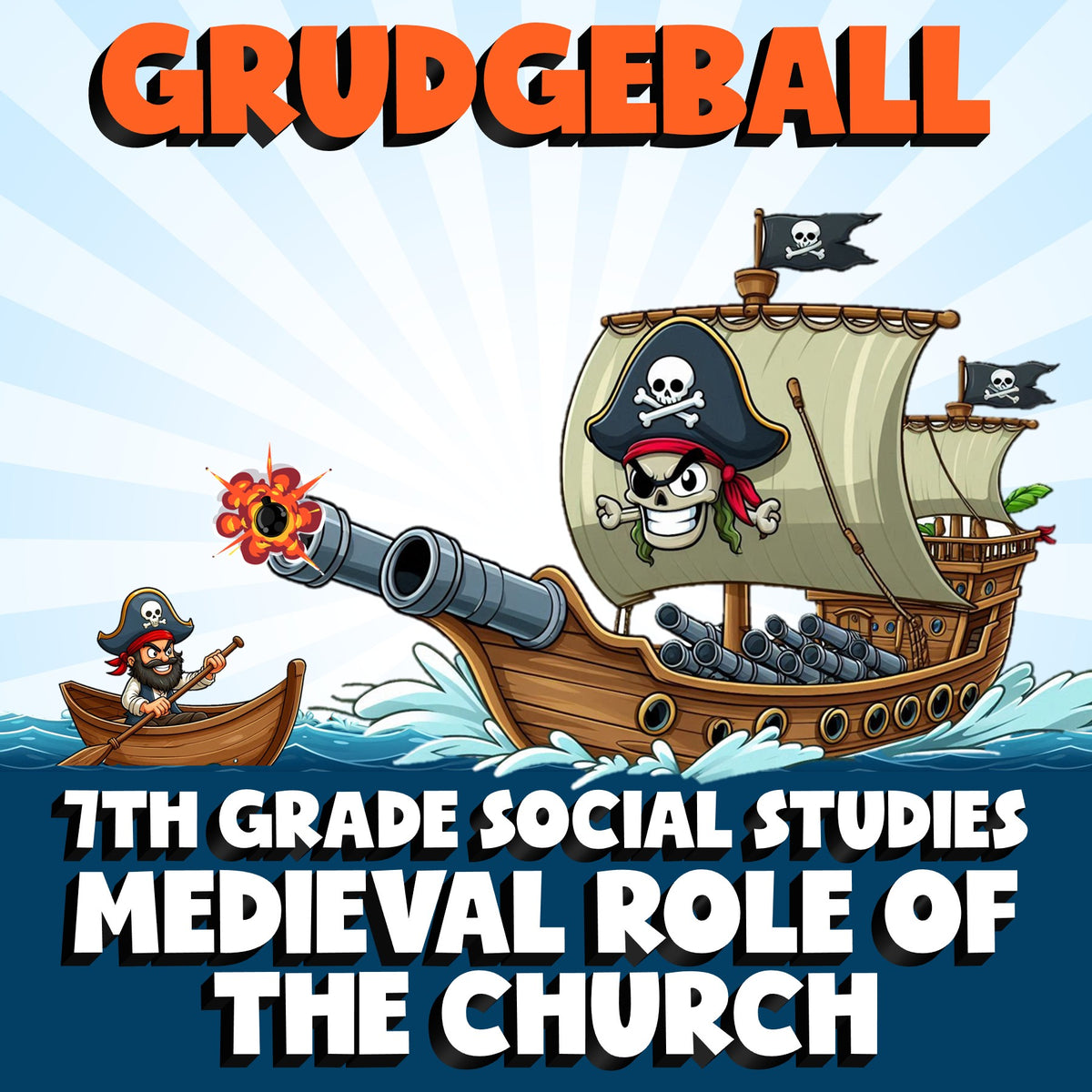 Medieval Role of the Church GRUDGEBALL Socials Game - No Prep Grade 7 Review