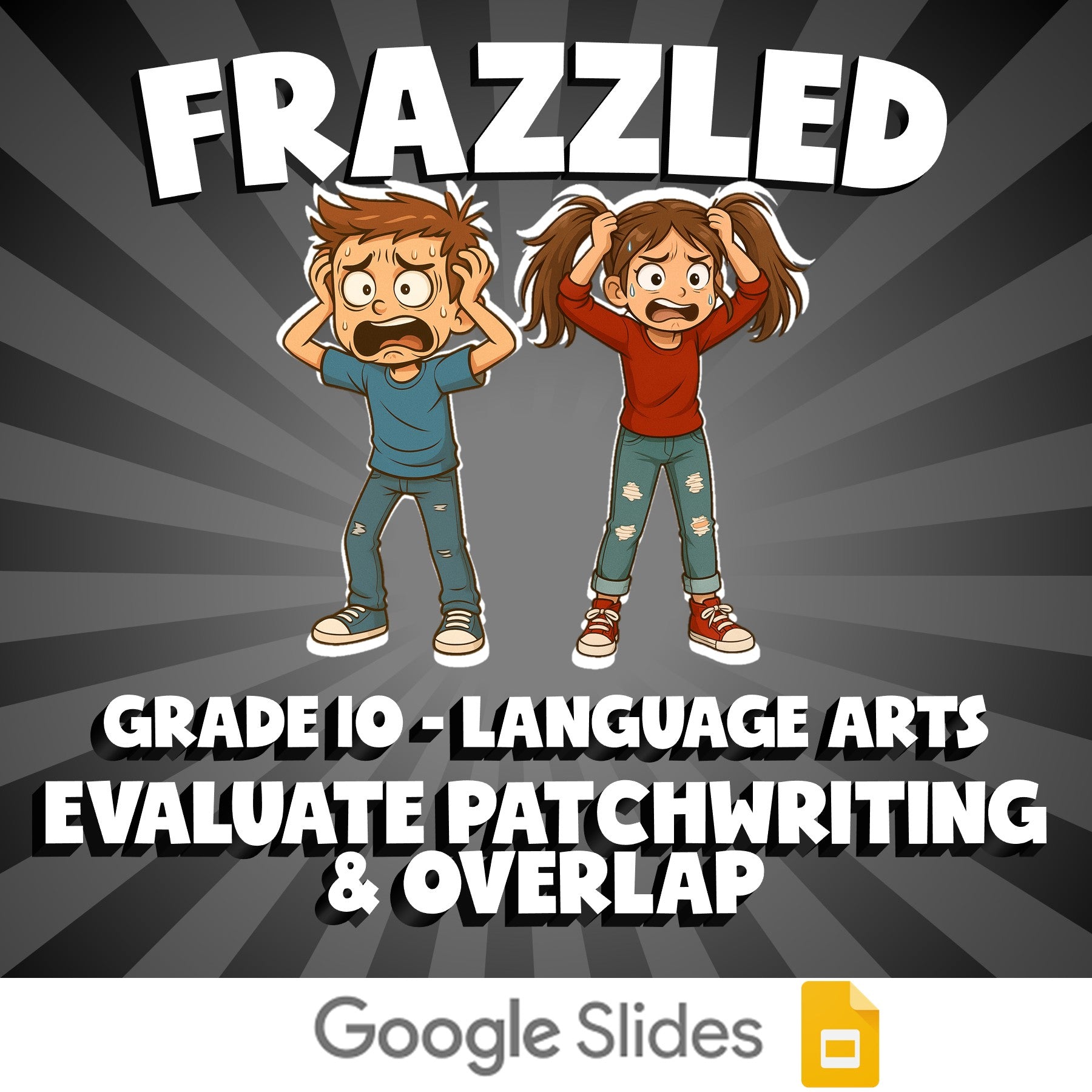Evaluate Patchwriting & Overlap FRAZZLED ELA Game - No Prep Grade 10 Review