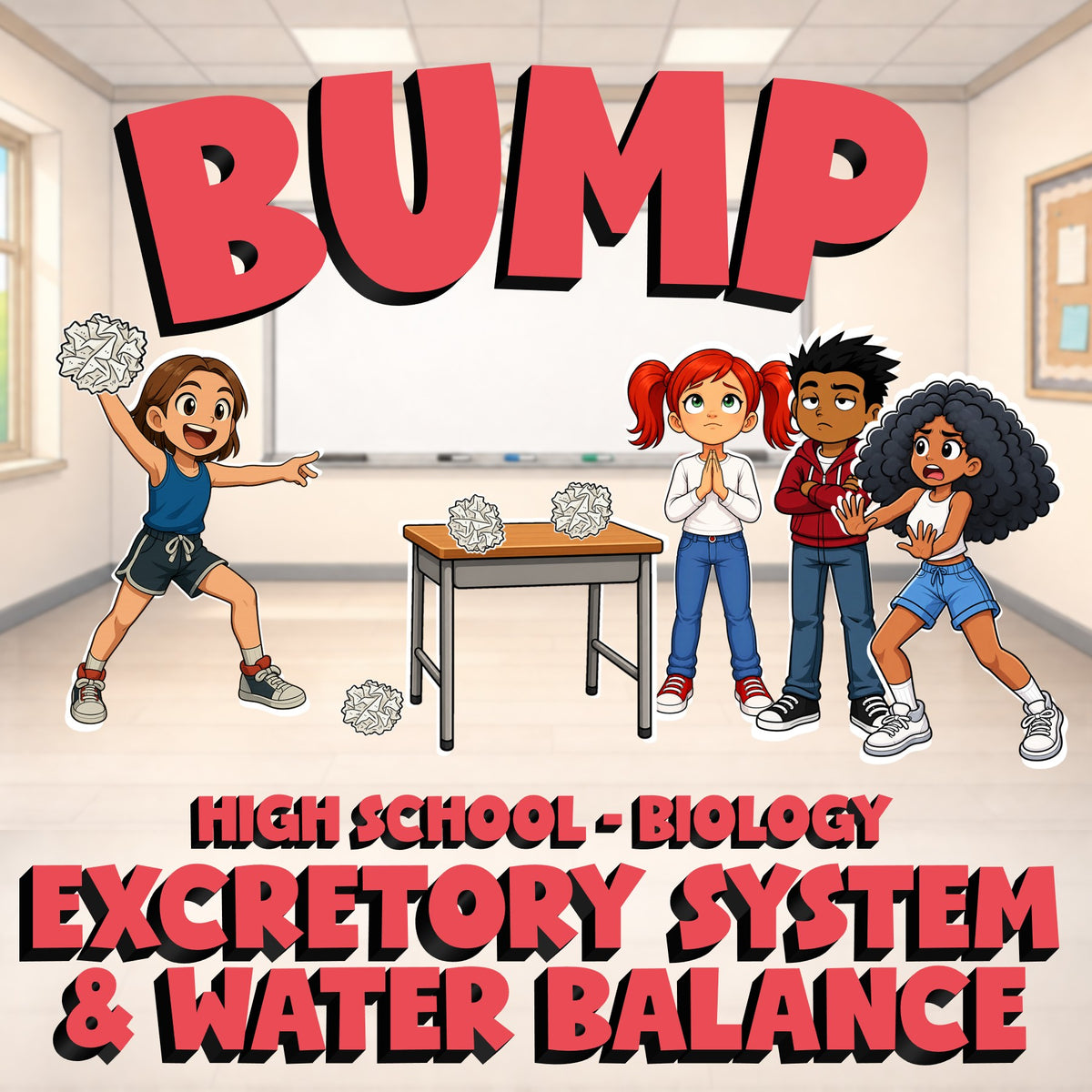 Excretory System & Water Balance BUMP Science Game - No Prep Biology Review