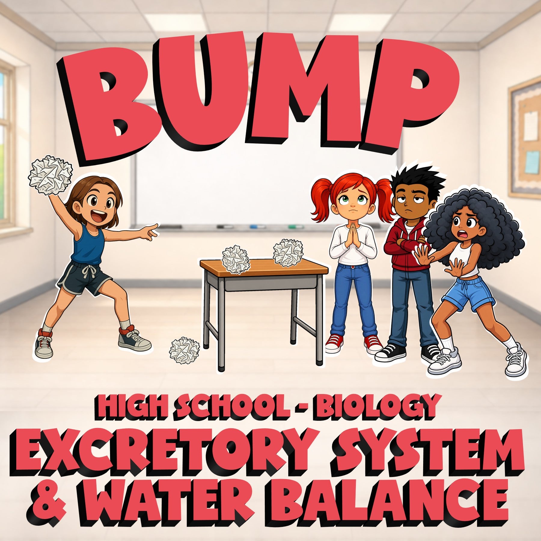 Excretory System & Water Balance BUMP Science Game - No Prep Biology Review