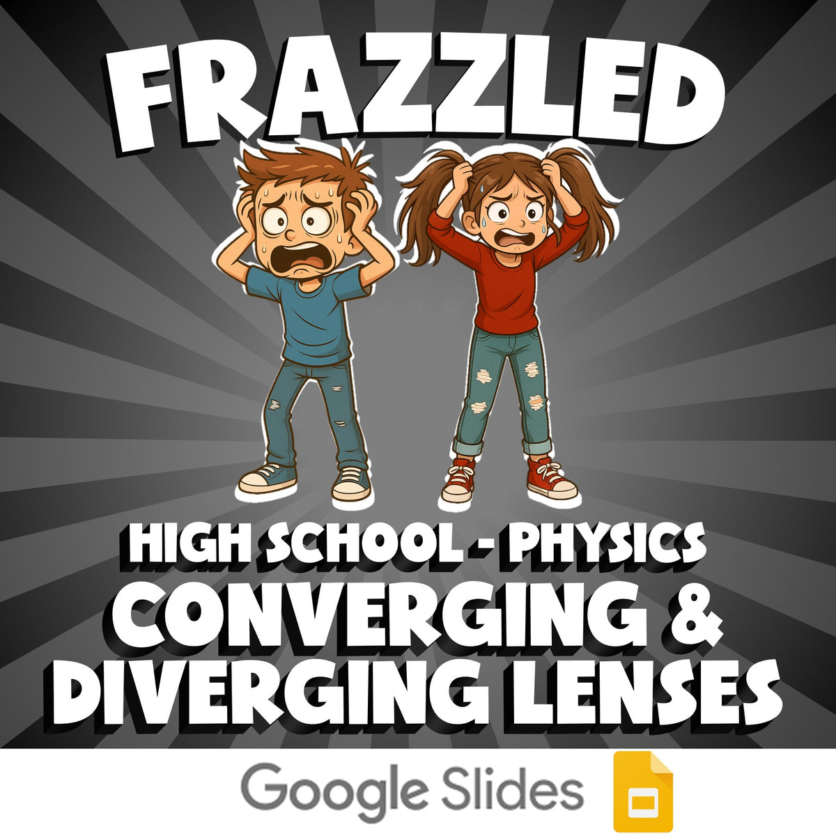 Converging & Diverging Lenses FRAZZLED Science Game - No Prep Physics Review