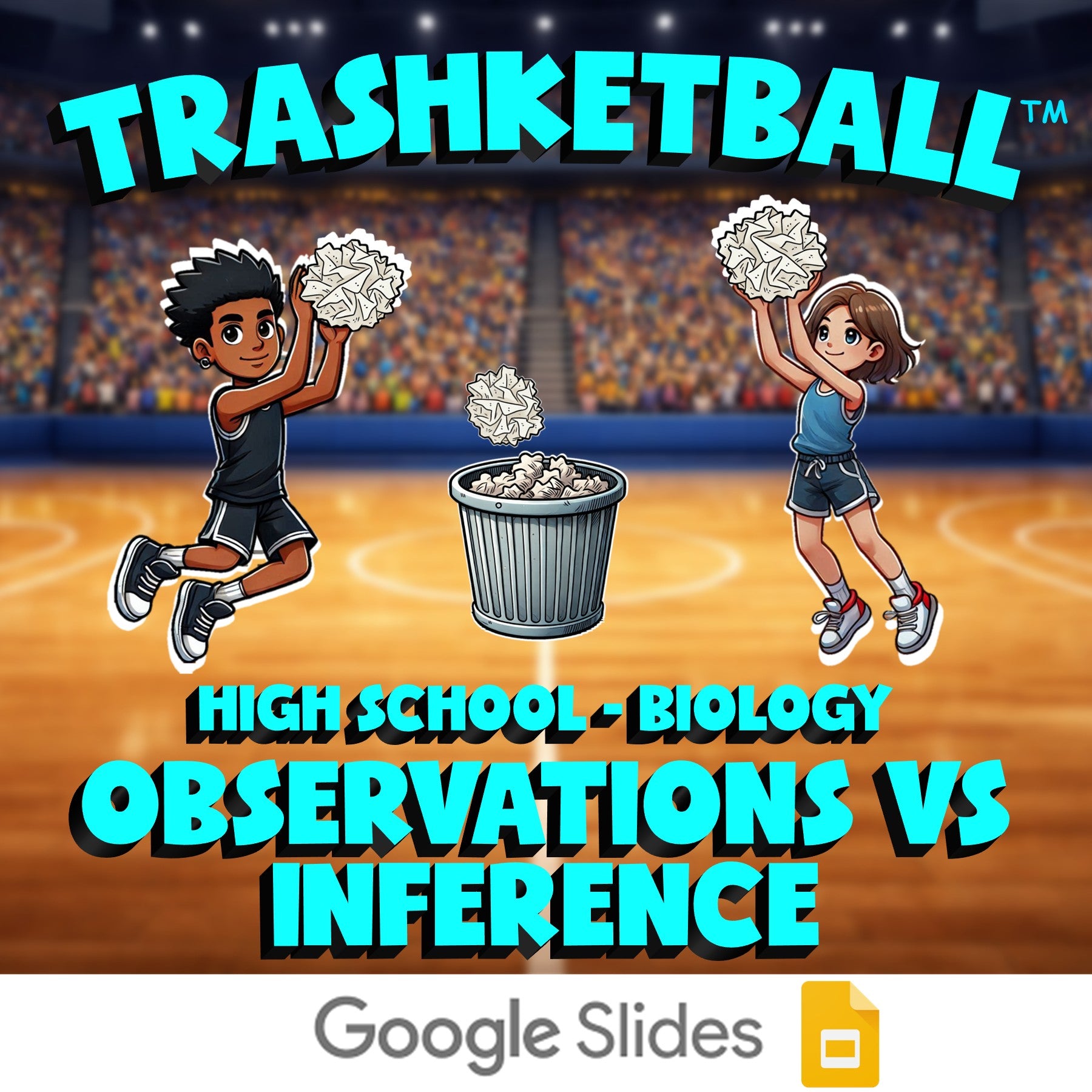 Observations vs Inference TRASHKETBALL Science Game - No Prep Biology Review