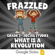 What Is a Revolution FRAZZLED Socials Game - No Prep Grade 3 Review Activity