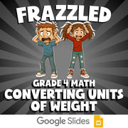 Converting Units of Weight FRAZZLED Math Game - No Prep Grade 4 Review Activity