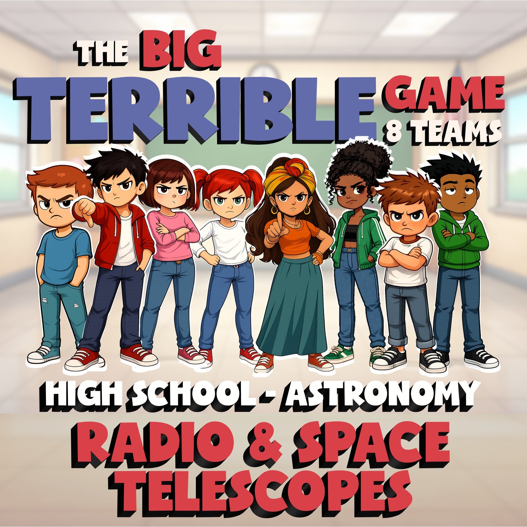 Radio & Space Telescopes BIG TERRIBLE GAME - No Prep Astronomy Science Review