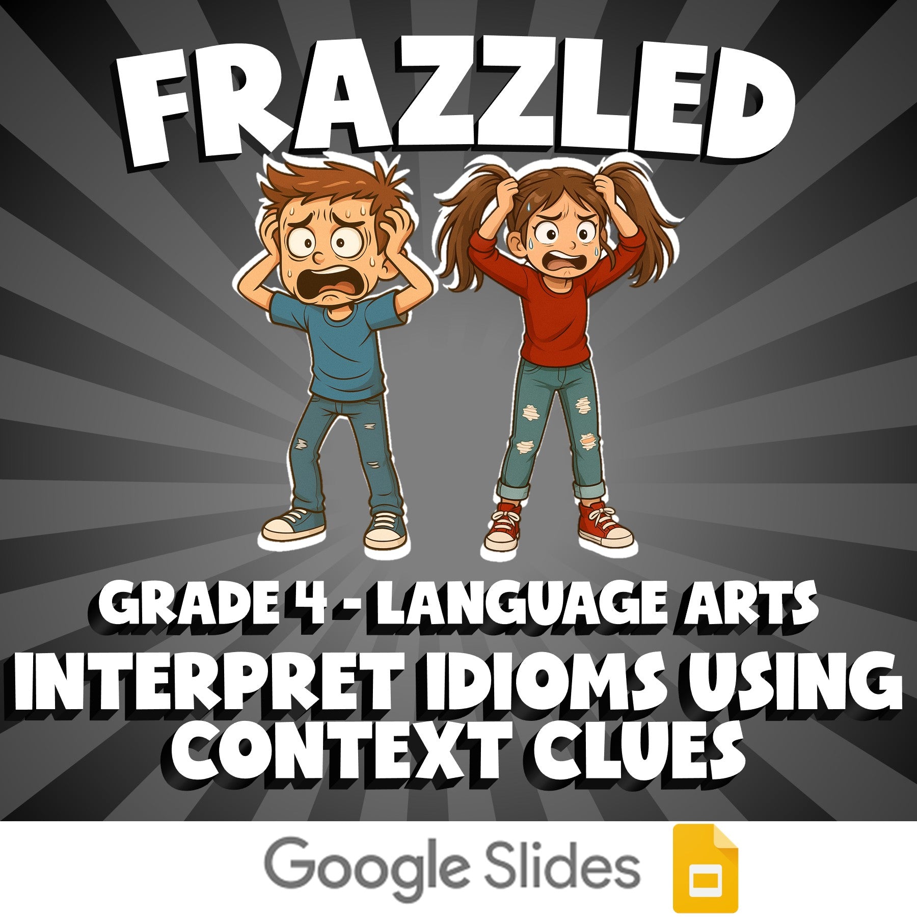 Interpret Idioms Using Context Clues FRAZZLED ELA Game - No Prep Grade 4 Review