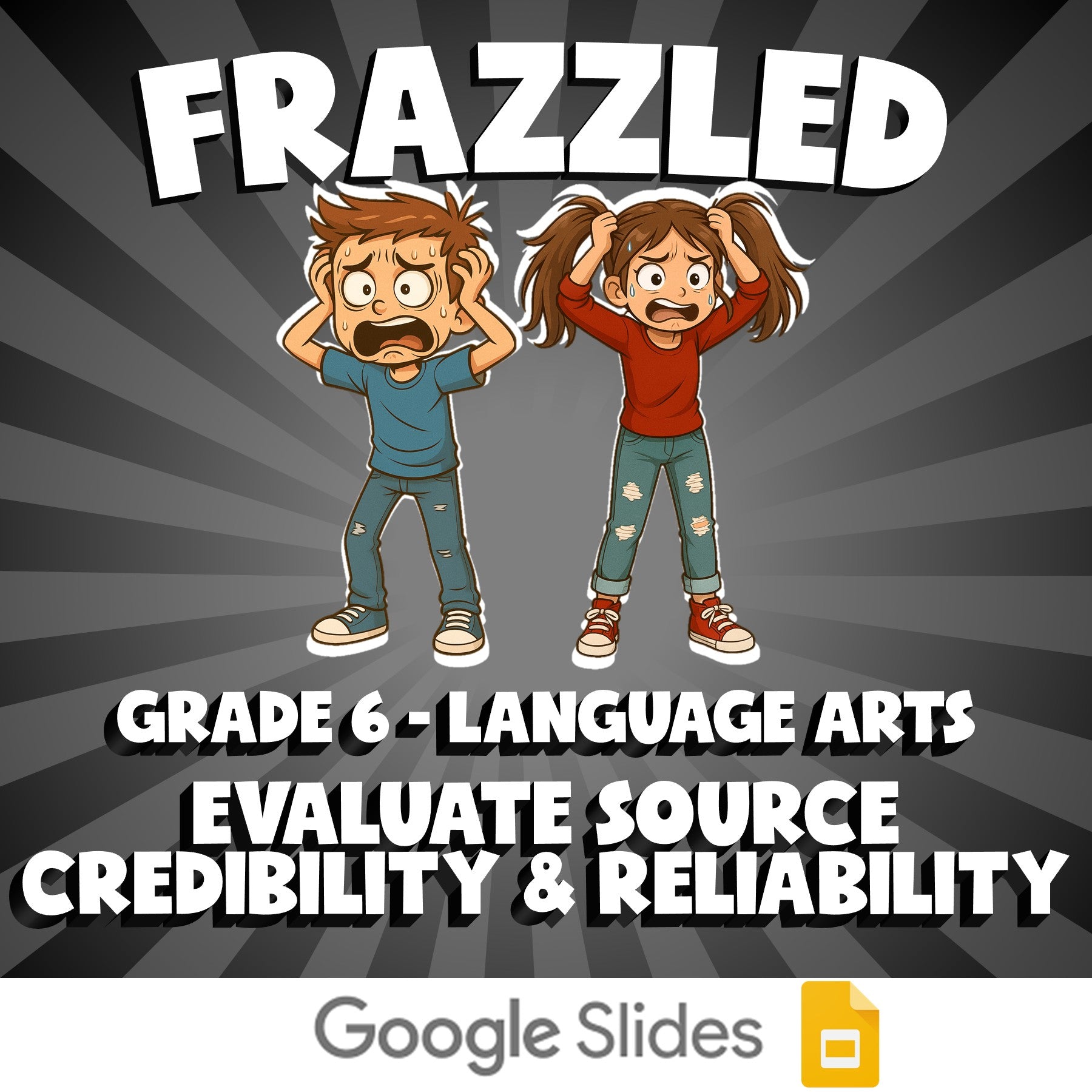 Evaluate Source Credibility & Reliability FRAZZLED ELA Game - No Prep Grade 6