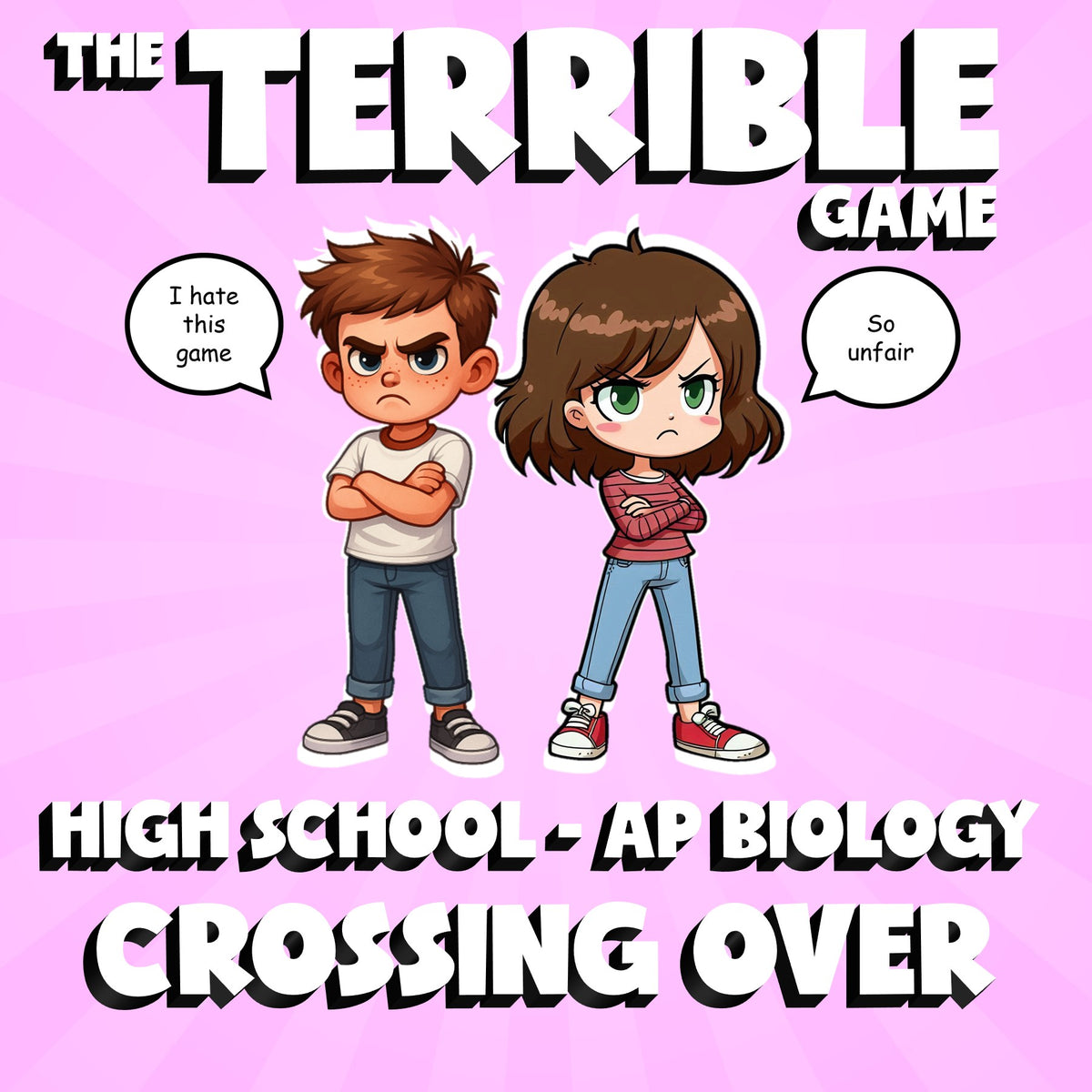 Crossing Over THE TERRIBLE GAME - No Prep AP Biology Science Review Activity