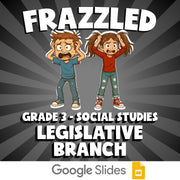 Legislative Branch FRAZZLED Socials Game - No Prep Grade 3 Review Activity
