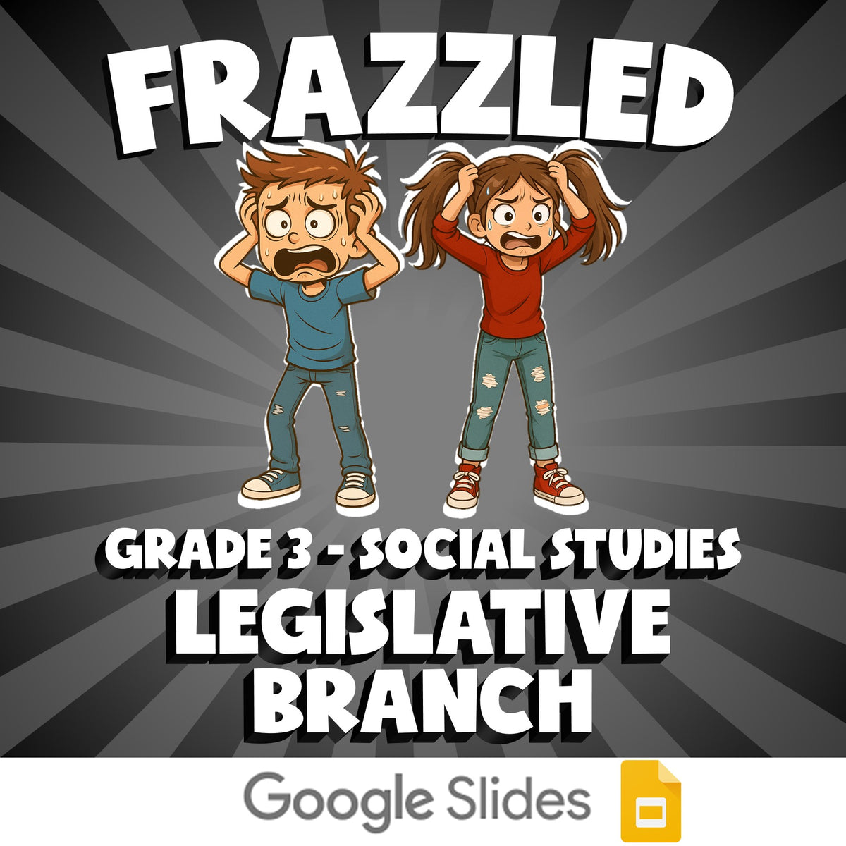 Legislative Branch FRAZZLED Socials Game - No Prep Grade 3 Review Activity