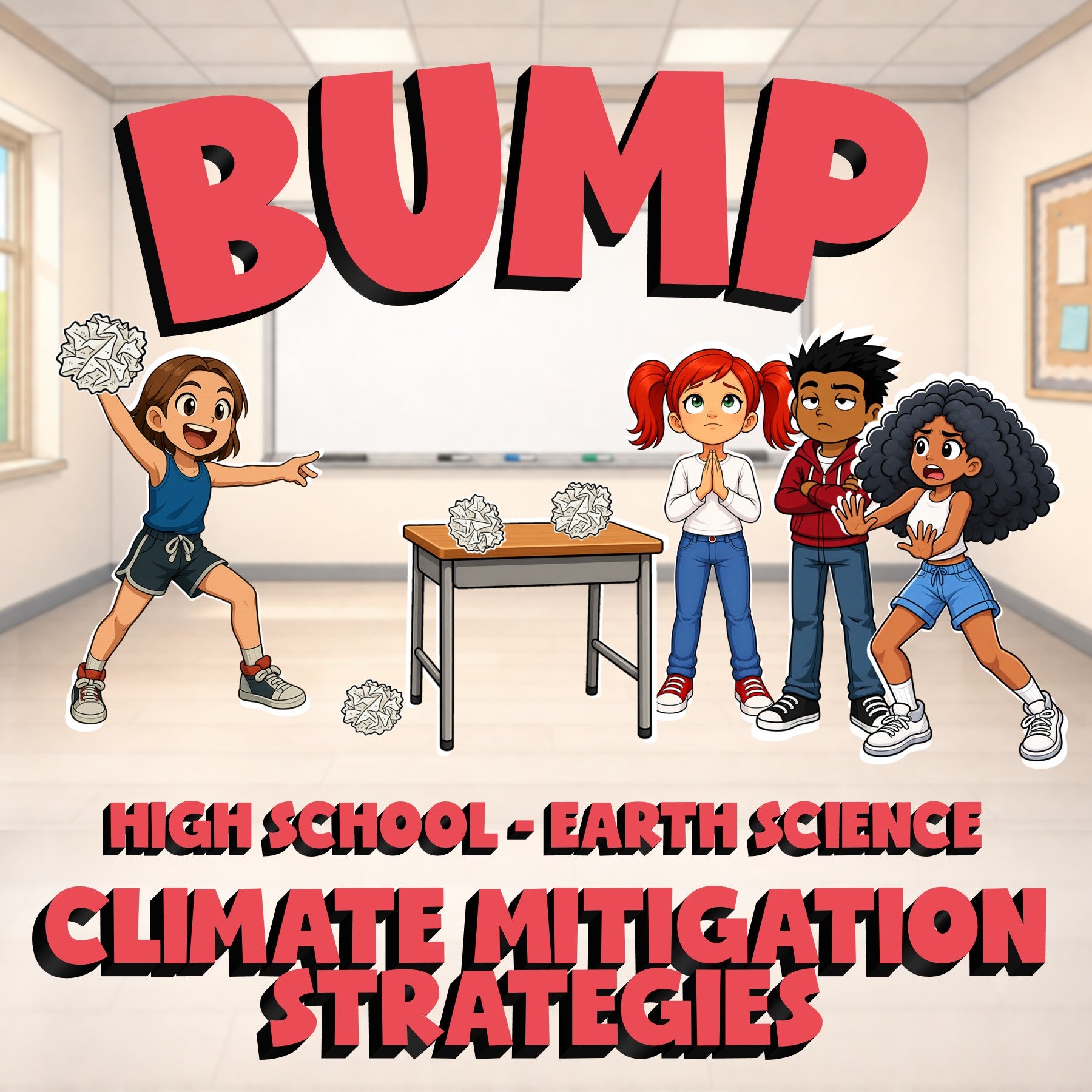 Climate Mitigation Strategies BUMP Game - No Prep Earth Science Review Activity