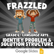 Identify Problem & Solution Structure FRAZZLED ELA Game - No Prep Grade 6 Review