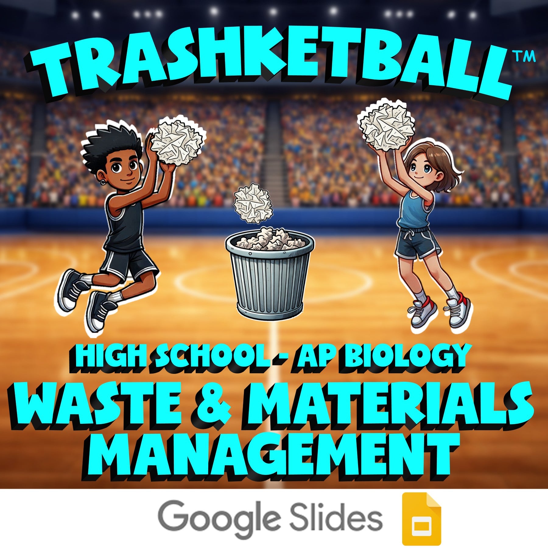 Waste & Materials Management TRASHKETBALL Science Game - No Prep AP Biology