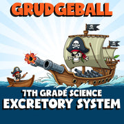 Excretory System GRUDGEBALL Science Game - No Prep Grade 7 Review Activity