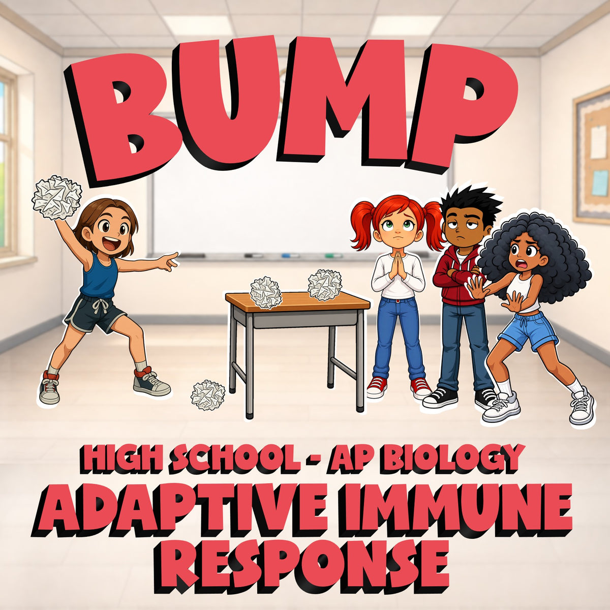 Adaptive Immune Response BUMP Science Game - No Prep AP Biology Review Activity