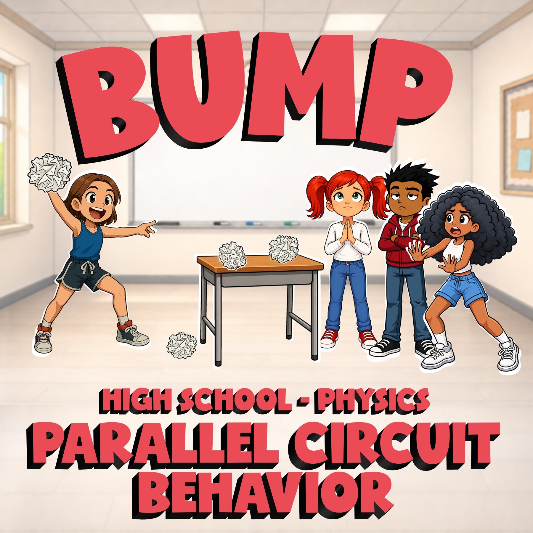 Parallel Circuit Behavior BUMP Science Game - No Prep Physics Review Activity