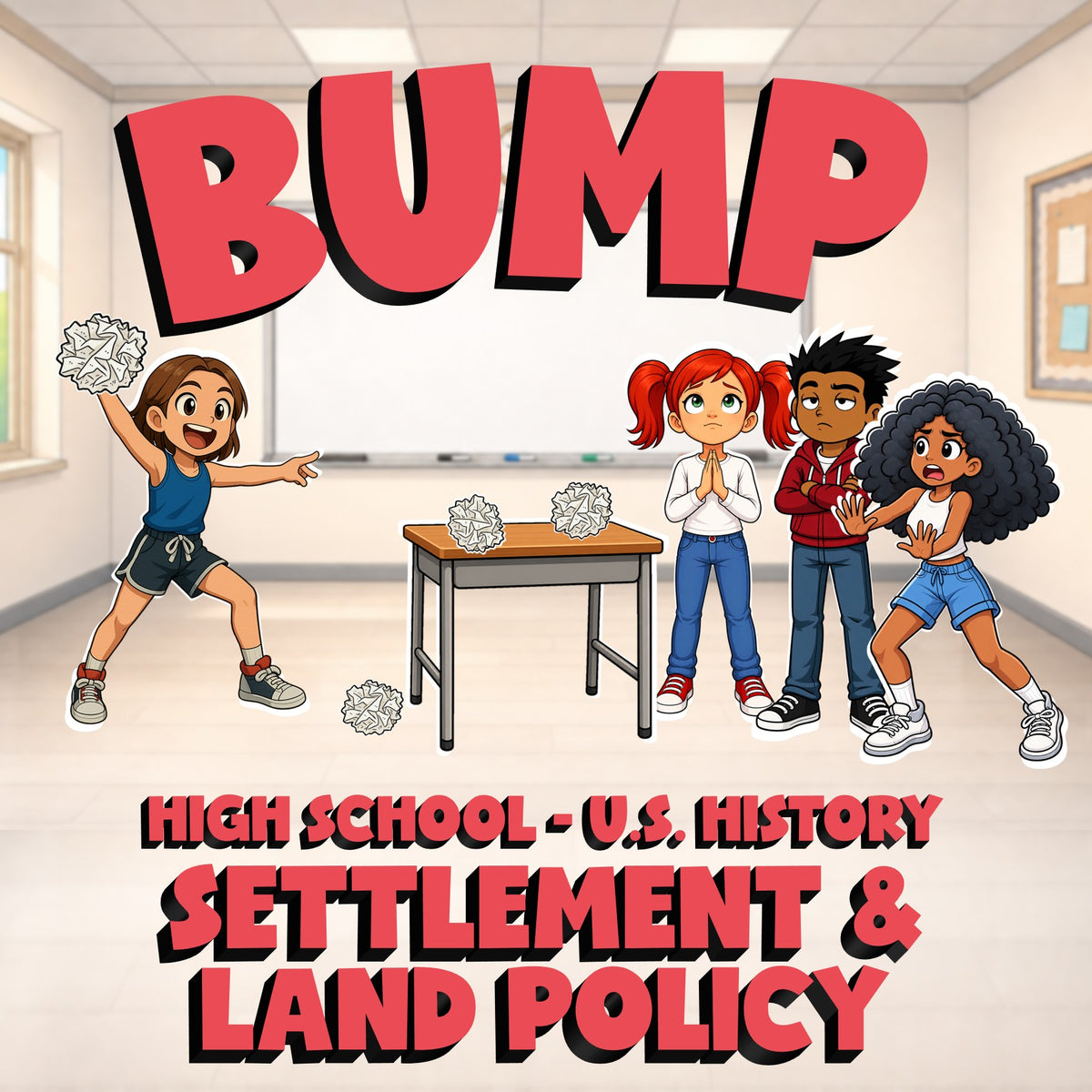 Settlement & Land Policy BUMP U.S. History Game - No Prep Review Activity