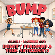 Identify Pronouns & Their Antecedents BUMP ELA Game - No Prep Grade 3 Review