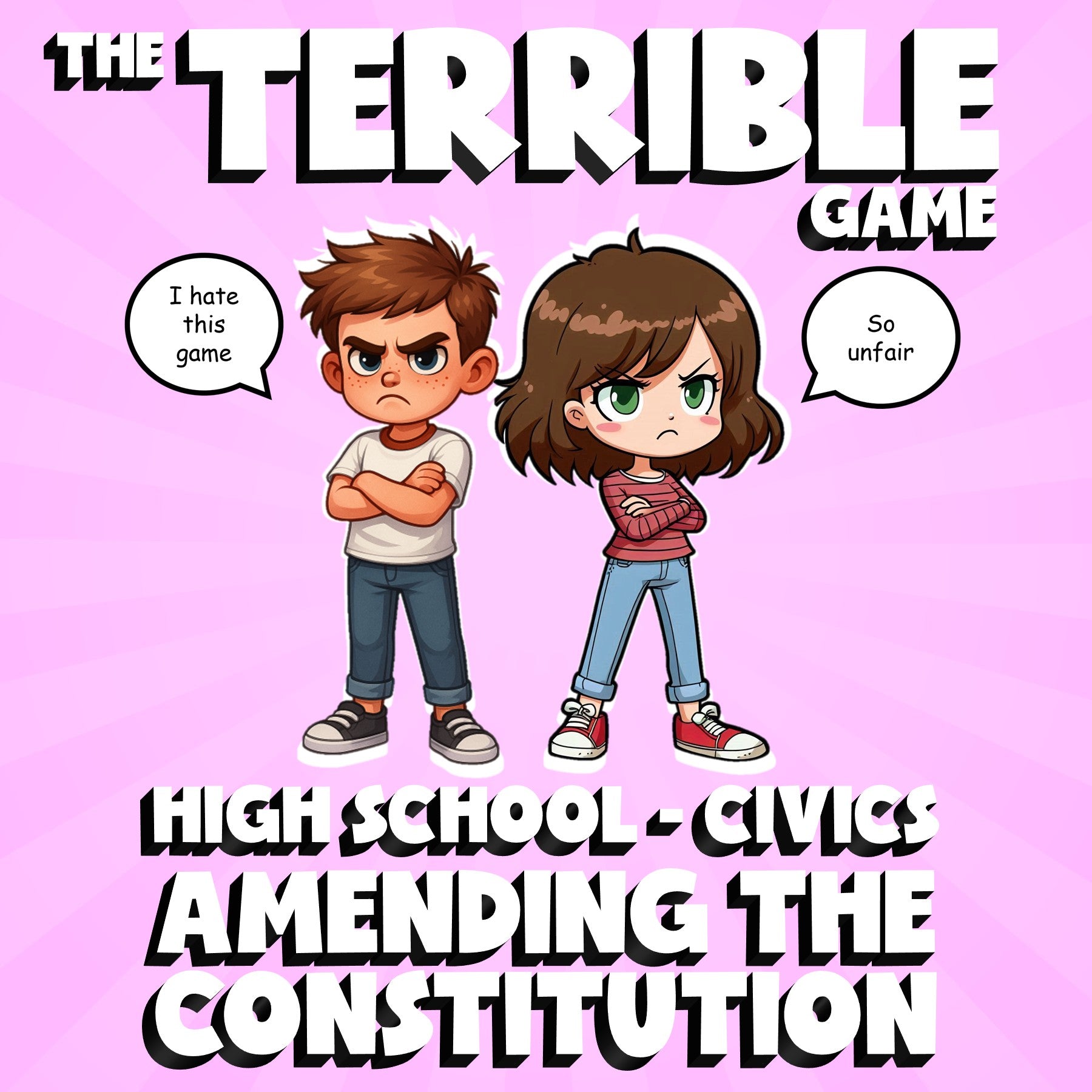 Amending the Constitution THE TERRIBLE GAME - No Prep Civics Review Activity