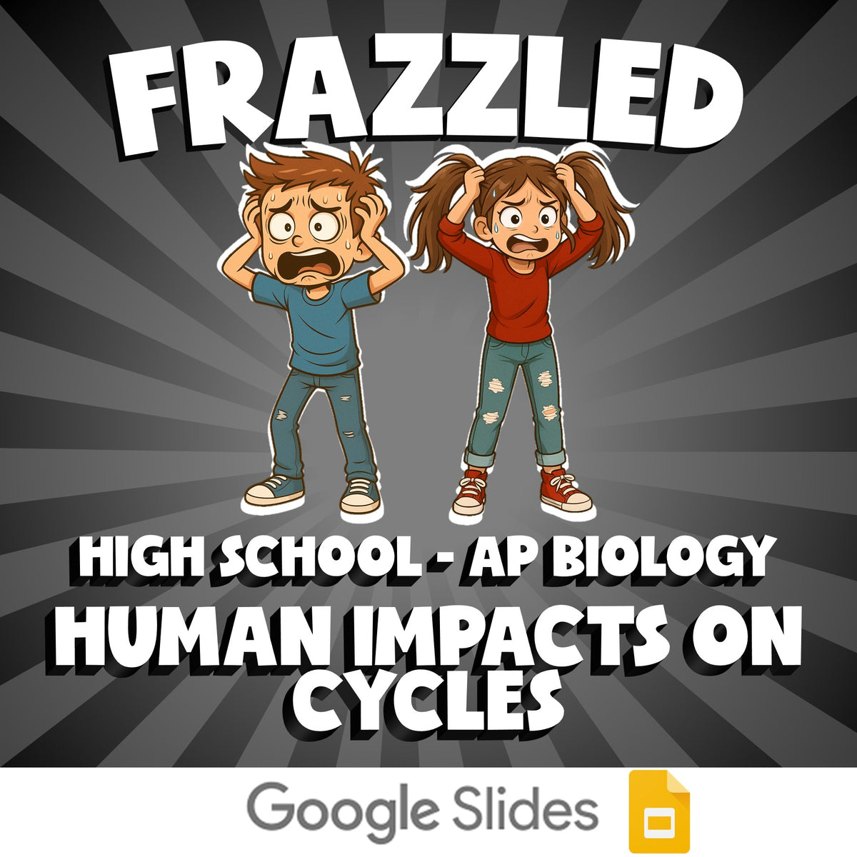 Human Impacts on Cycles FRAZZLED Science Game - No Prep AP Biology Review