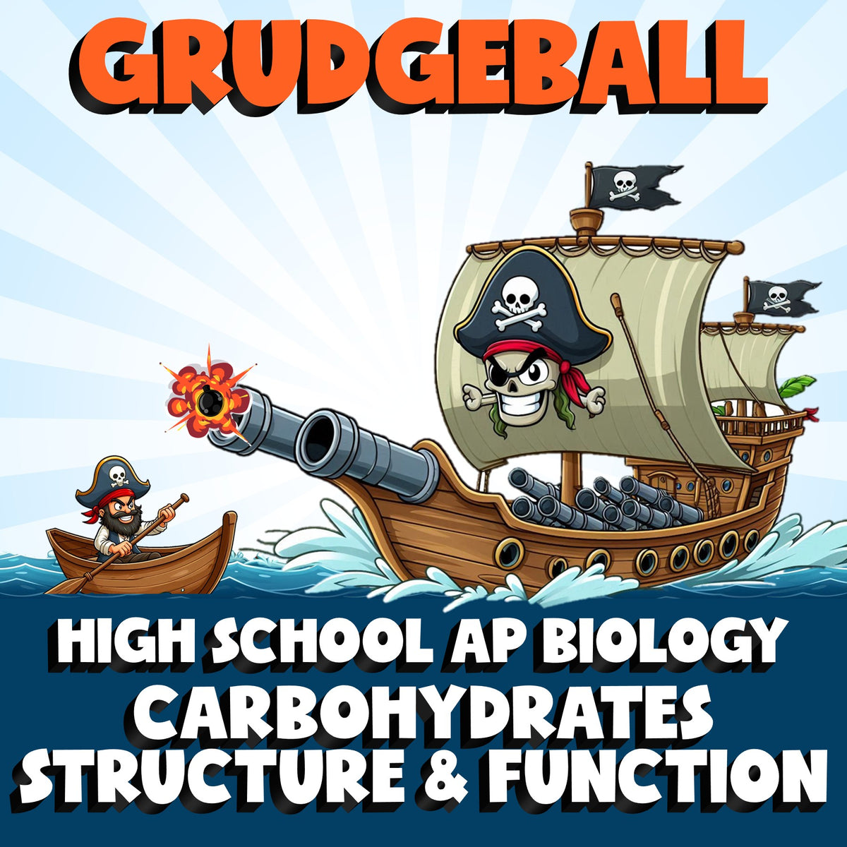 Carbohydrates Structure & Function GRUDGEBALL Science Game - No Prep AP Biology