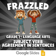 Subject Verb Agreement in Sentences FRAZZLED ELA Game - No Prep Grade 7 Review