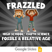 Fossils & Relative Age FRAZZLED Game - No Prep Earth Science Review Activity