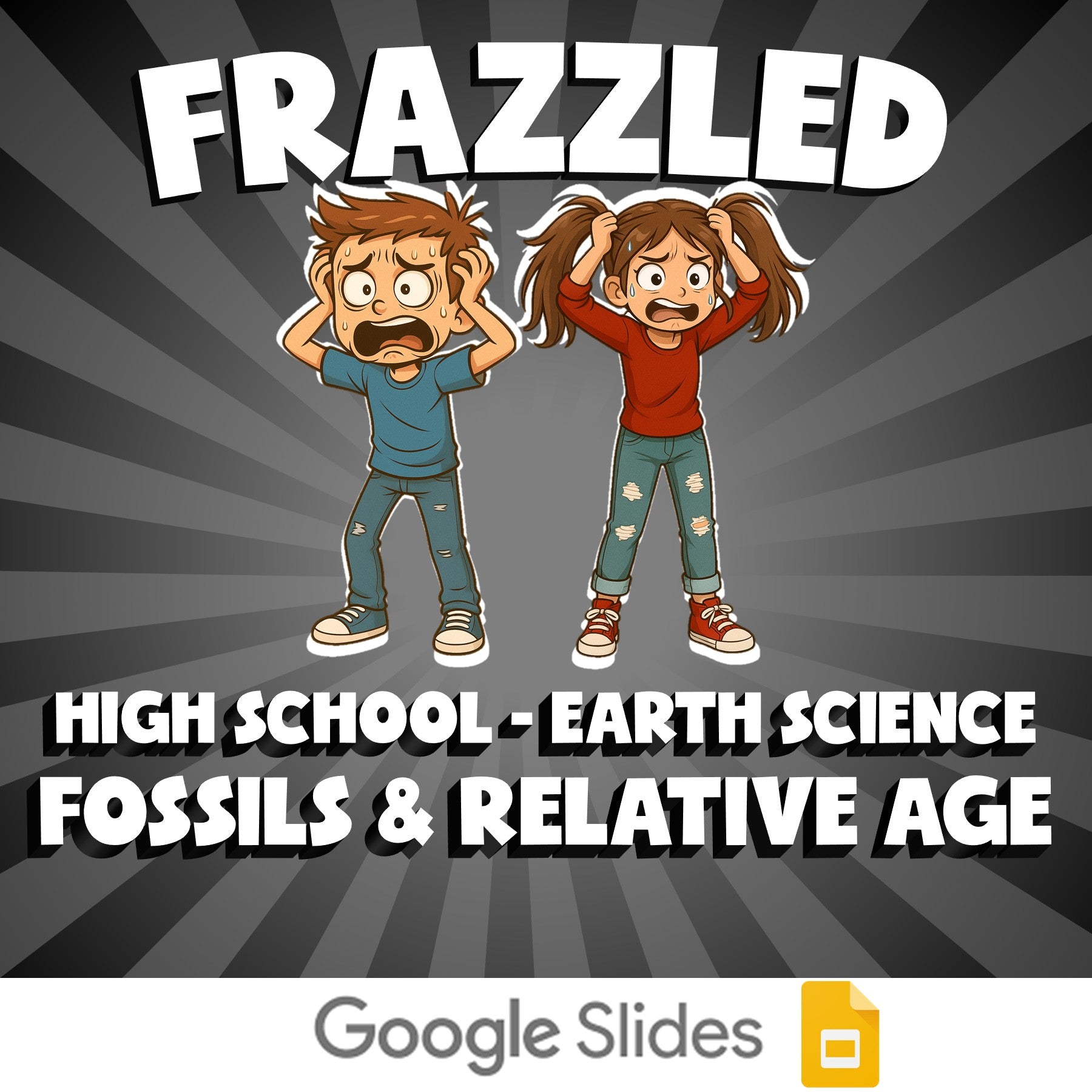 Fossils & Relative Age FRAZZLED Game - No Prep Earth Science Review Activity