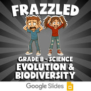 Evolution & Biodiversity FRAZZLED Science Game - No Prep Grade 8 Review Activity