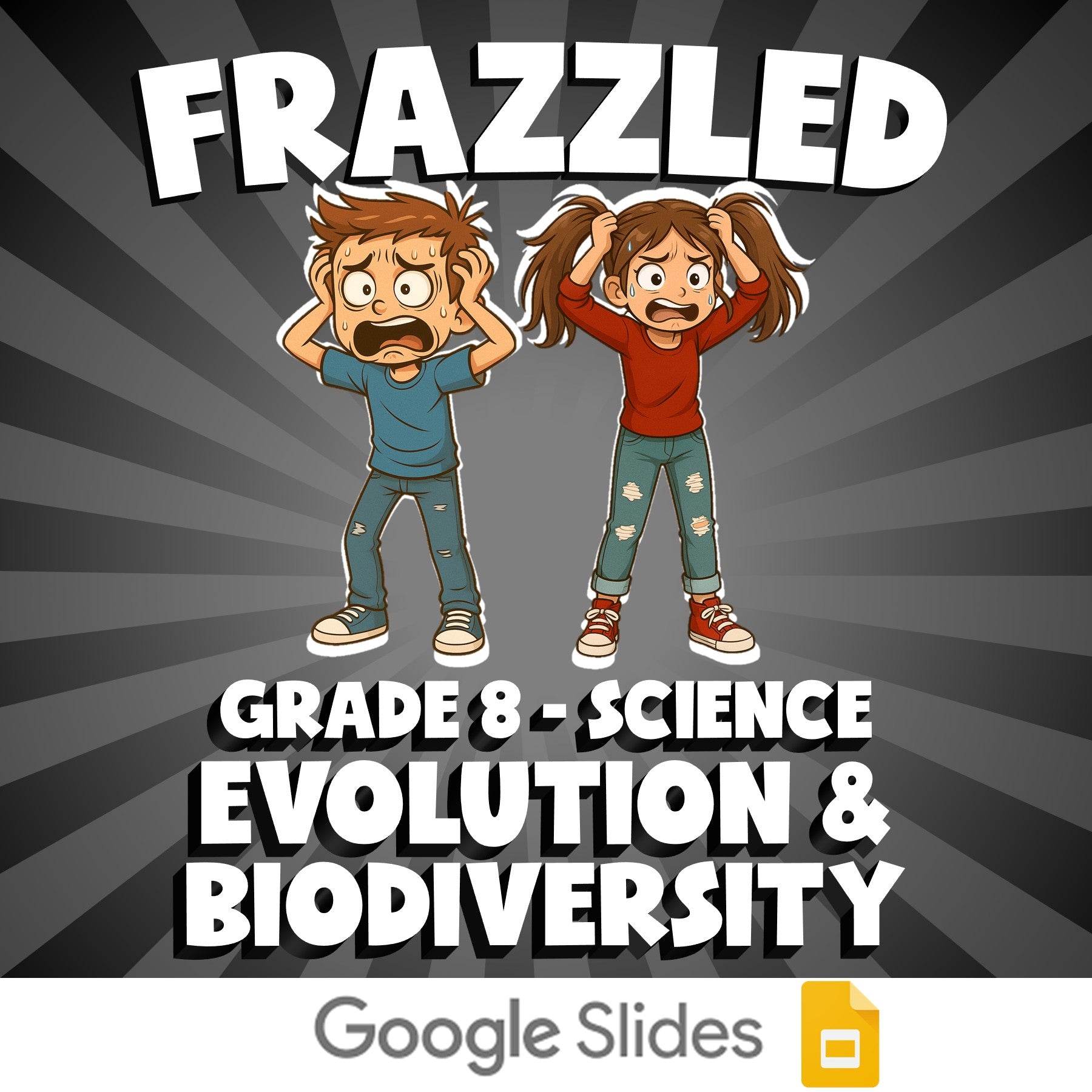 Evolution & Biodiversity FRAZZLED Science Game - No Prep Grade 8 Review Activity